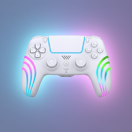 Deep Explorer - Wireless RGB Pro controller - Wave W - PS5 (White) / PlayStation 5