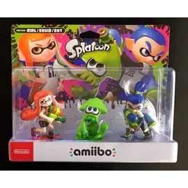 Nintendo Amiibo Splatoon Inkling Girl Squid Boy Triple Pack 3 Figures / Video Games and Consoles