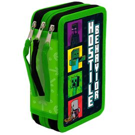 Minecraf triple pencil case 39pcs - Various - Various - Techbox