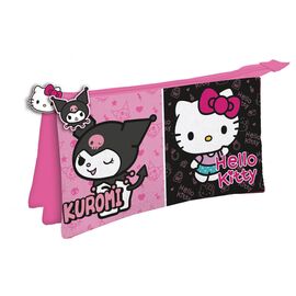 Hello Kitty & Kuromi triple pencil case |  Techbox