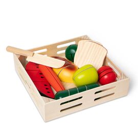 Melissa & Doug - Food Play Wooden Cutting Food (806106) / Toys