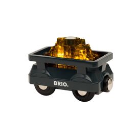 BRIO - Light Up Gold Wagon (33896) / Toys