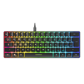 Speedlink - LETOS RGB 60% Gaming Keyboard - US Layout - Black / Computers