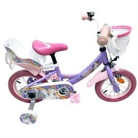 Volare - Children's Bicycle 12 - Unicorn Purple (61279) / Toys - Bicycles - Go Green - Techbox