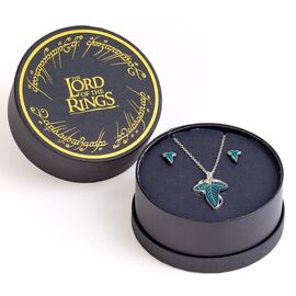The Lord of the rings Leaf of Lorien earringss and necklace gift set