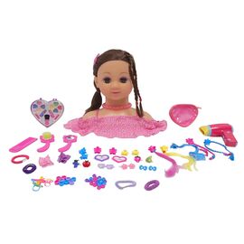 Happy Friend - Make Up Dollhead - Brunette (504403) / Toys