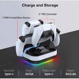 Deep Explorer PS5 Charging Station / PlayStation 5 - Παιχνίδια - Games - Techbox
