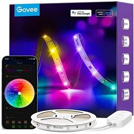 Govee - RGBIC Basic Wi-Fi + Bluetooth LED Strip Lights (10 Meter) / Electronics
