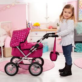 Bayer - Dolls Pram Trendy - Pink (13067AA) / Toys