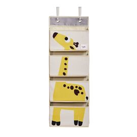 3 Sprouts - Hanging Wall Organizer - Yellow Giraffe / Baby and Children