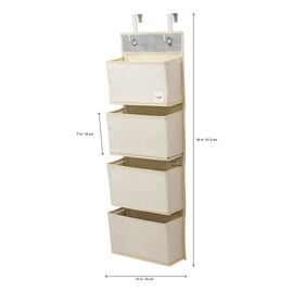 3 Sprouts - Hanging Wall Organizer - Yellow Giraffe / Baby and Children