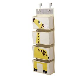 3 Sprouts - Hanging Wall Organizer - Yellow Giraffe / Baby and Children
