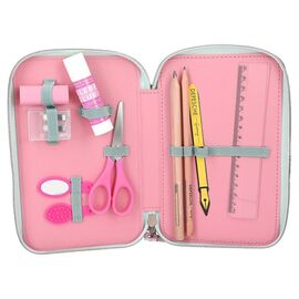 Miss Melody - Triple Pencil Case With Horse Head Application - Sage Green / Toys - Merchandise Office Supplies - Various - Techbox