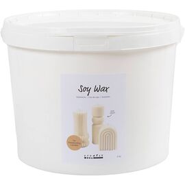 Soy wax, cream, For freestanding candles, 5 kg/ 1 pack (73479) / Toys