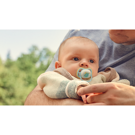 Philips Avent - Ultra air soother, Nighttime, 0-6m, light blue/light green / Baby and Children