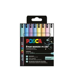 Posca - Soft Colors, Extra Fine Tip Pen, 8 pc (401673) / Toys