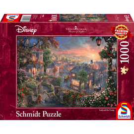 Schmidt - Thomas Kinkade: Disney - Lady and the Tramp (1000 pieces) (SCH9490) / Toys