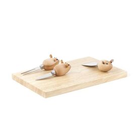 Cheese Board And 3 Mouse Knives (CHS07) / Gadgets