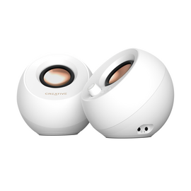 Creative - Pebble Pro Stereo Speakers, White / Electronics