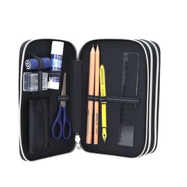 Dino World - Action World Triple Pencil Case Gaming - Dark Blue / Toys - Merchandise Office Supplies - Various - Techbox