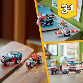 LEGO Creator - Flatbed Truck with Helicopter (31146) / Toys |  Techbox