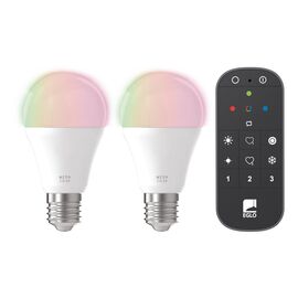 EGLO - Set of 2x E27 A60 Smart Bulbs - RGB + TW - Zigbee & Bluetooth / Electronics