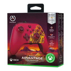 PowerA - Advantage Wired Controller - Red Blaze / Xbox Series X | Techbox