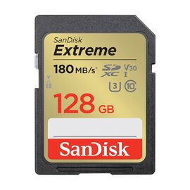 SANDISK - SDXC Extreme 128GB 180MB/s UHS-I C10 V30 U3 / Electronics