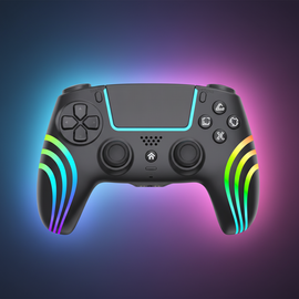 Deep Explorer - Wireless RGB Pro controller - Wave B - PS5 (Black) / PlayStation 5 - PS5 Accessories - Accessories for Consoles - Techbox