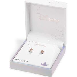 Disney Beauty and the Beast Rose sterling silver earrings