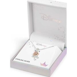 Disney Beauty and the Beast Rose sterling silver necklace