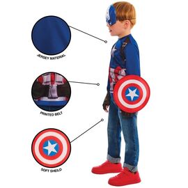 Rubies - Captain America Dress Up Set (104 -116 cm) / Toys |  Techbox