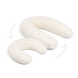 Doomoo - Maternity & Nursing Pillow 2-in-1 Quilt - Cream Flower / Baby and Children