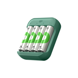GP - ReCyko Battery Charger, B423 (USB-C), incl. 4 x AA 2100 mAh Batteries / Electronics