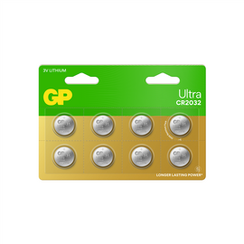GP - Ultra Lithium Cell Battery CR2032, 3V (8-pack) / Electronics