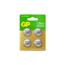 GP - Ultra Lithium Cell Battery CR2430, 3V (4-pack) / Electronics