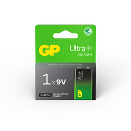 GP - Ultra Plus Alkaline 9V-battery, 1604AUP/6LF22 (1-pack) / Electronics
