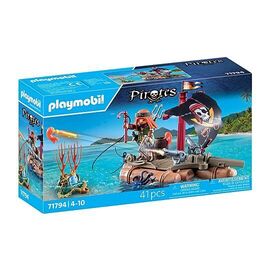 PLAYMOBIL - Pirate Raft with Treasure (71794) / Toys |  Techbox