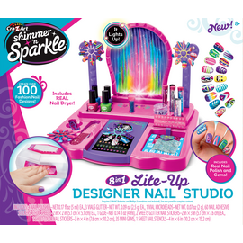 Shimmer 'n Sparkle - 8 in 1 Nail Salon with Nail Dryer (20-00238) / Toys
