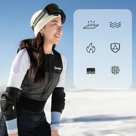 Qunature 2206000102 Elbow Ski Protectors Size M - Black - Ski - Sports & Fitness - Techbox