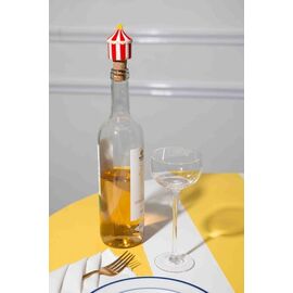 Doiy - Bottle Stopper - Funfair - Red and White Striped with a Yellow Star / Gadgets