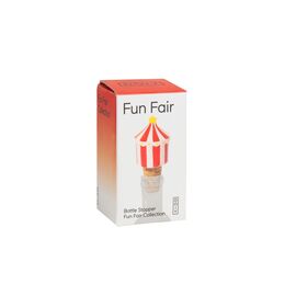 Doiy - Bottle Stopper - Funfair - Red and White Striped with a Yellow Star / Gadgets