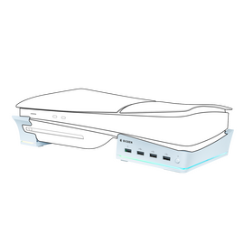 Nacon Horizontal Hub Station RGB/USB Hub, White PS5 Slim / PlayStation 5 - New -  - Techbox