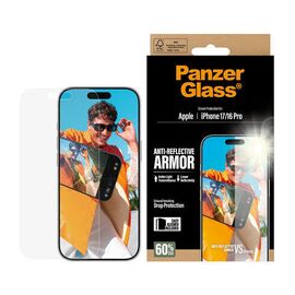 PanzerGlass - Anti-Reflective Armor Screen Protector - iPhone 17/iPhone 16 Pro - w. EasyAligner / Electronics