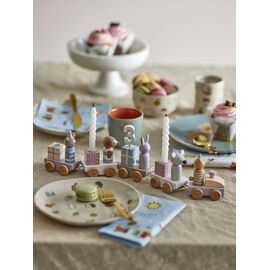 Bloomingville MINI - Junaid Birthday Decoration - Rose, MDF / Baby and Children