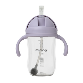 Mininor Global - Straw Bottle Tritan 330ml - Lilac flower (14253) / Baby and Children