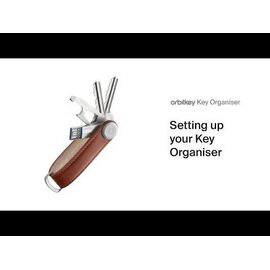 Orbitkey - Leather Key Organiser - Charcoal/Grey / Gadgets