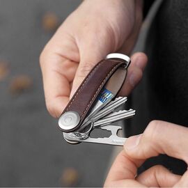 Orbitkey - Leather Key Organiser - Espresso/Brown / Gadgets