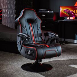 X-Rocker - Torque 2.1 Stereo Audio Gaming Chair with Vibration - BLACK/RED / Computers | Techbox