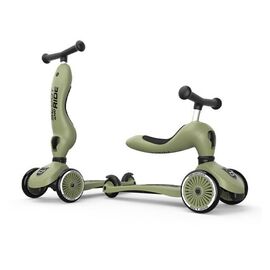 Scoot and Ride - 2 in 1 Balance Bike/ Scooter - Olive (SR-00001) / Toys